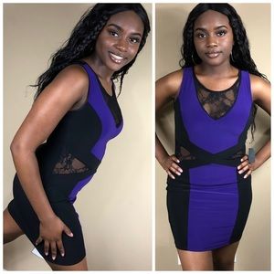 Fun dress with sheer lace.